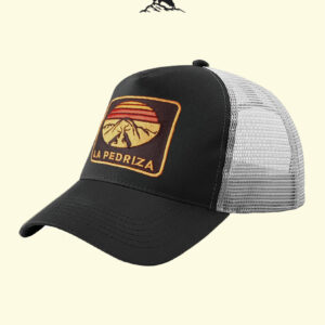 la pedriza gorra black grey